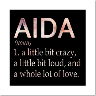 Aida Girl Name Definition Posters and Art